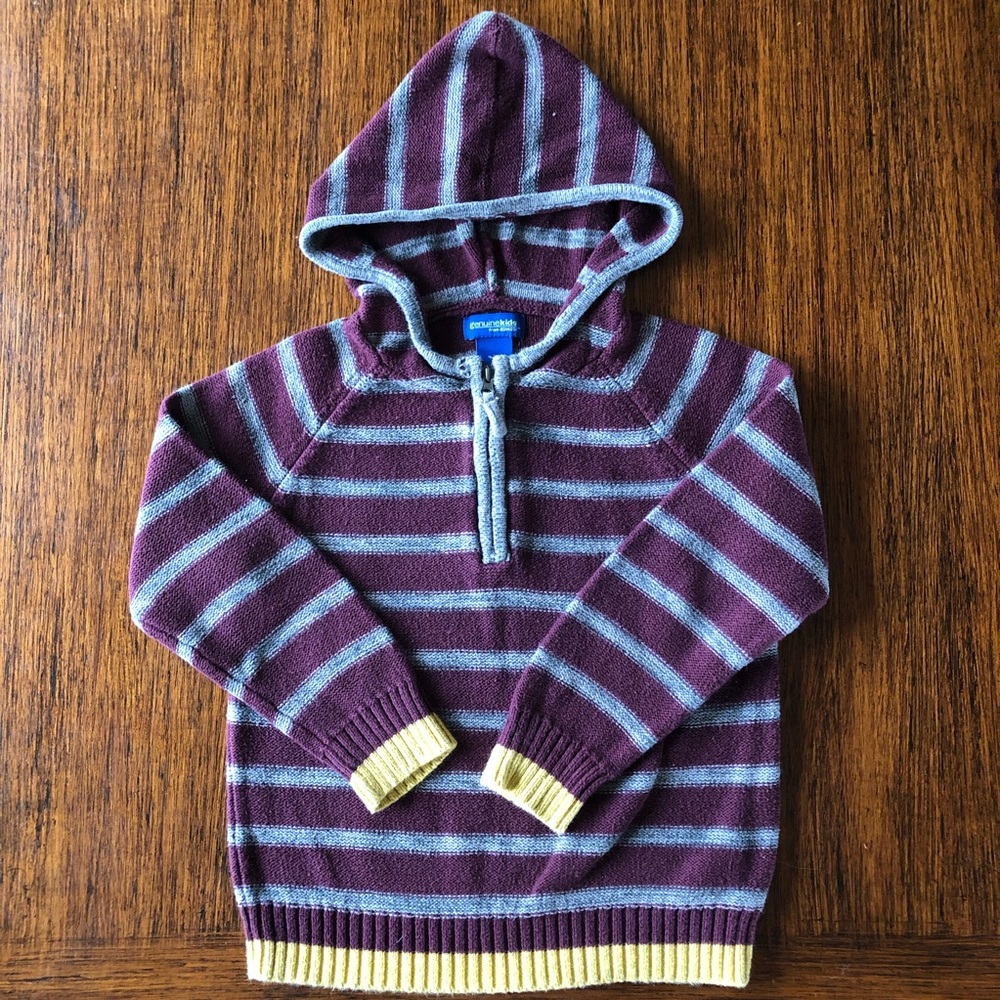 Super cool boy’s hoodie cotton sweater. Cozy!